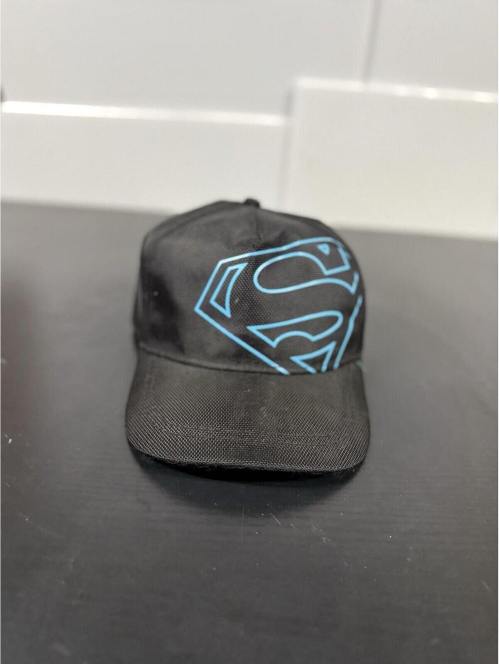 DC Comics Superman Youth Hat Black Blue Snapback Cap OSFM Kids